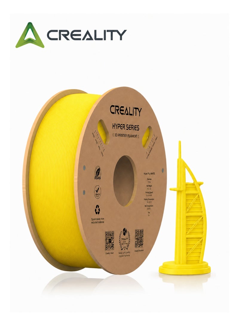 Official Creality Hyper Pla Filament 1 75Mm High Speed Pla 30 600Mm S 3D Printer Filament Dimensional Accuracy 0 02Mm Fit Most Fdm 3D Printers 1Kg 2 2Lbs Spool Hyper Pla Yellow Hp Pla Yellow