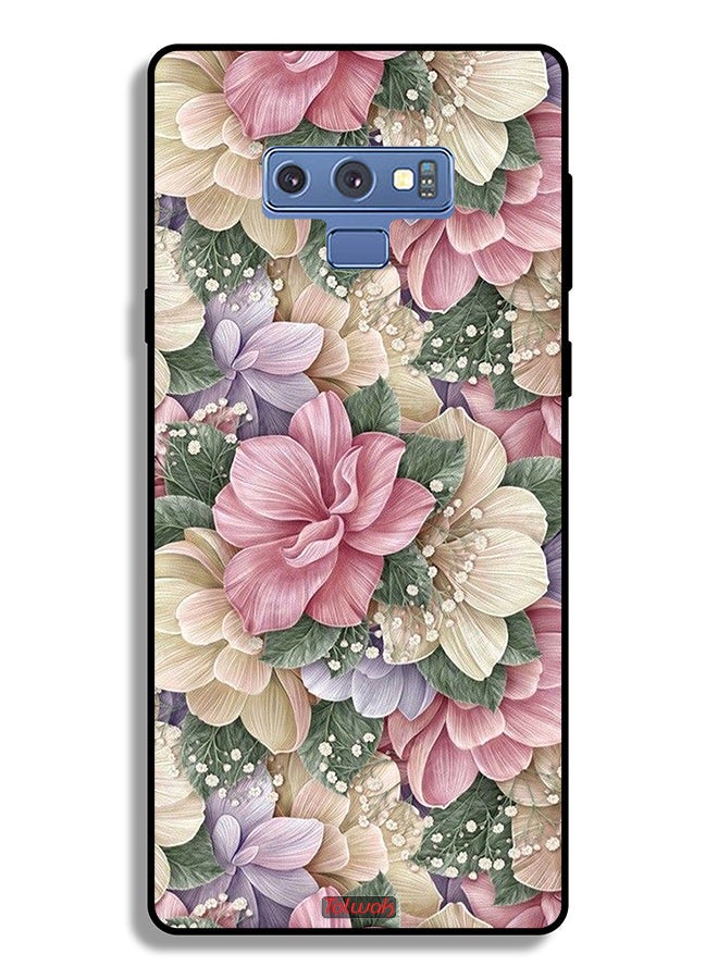 Tolwak Samsung Galaxy Note 9 Protective Case Cover Hd Floral - Image 2