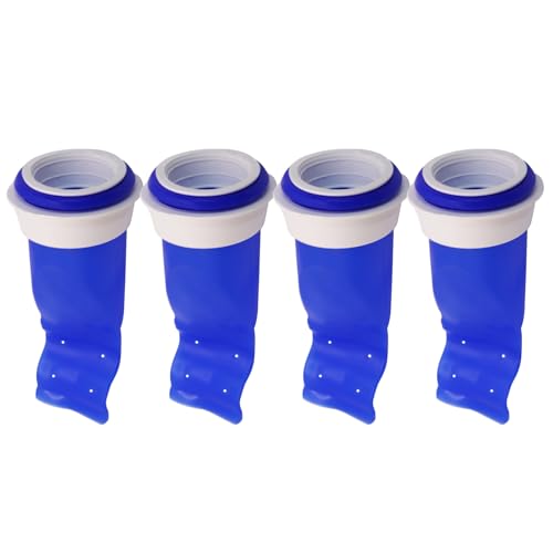 Lezpoaze Adjustable Silicone Floor Drain Backflow Preventer, Anti-Odor Sewer Core, One-Way Valve Universal Fit for 40-50mm Drain Pipe, for Bathroom, Kitchen, Shower, Toilet（Blue-4） - Image 1