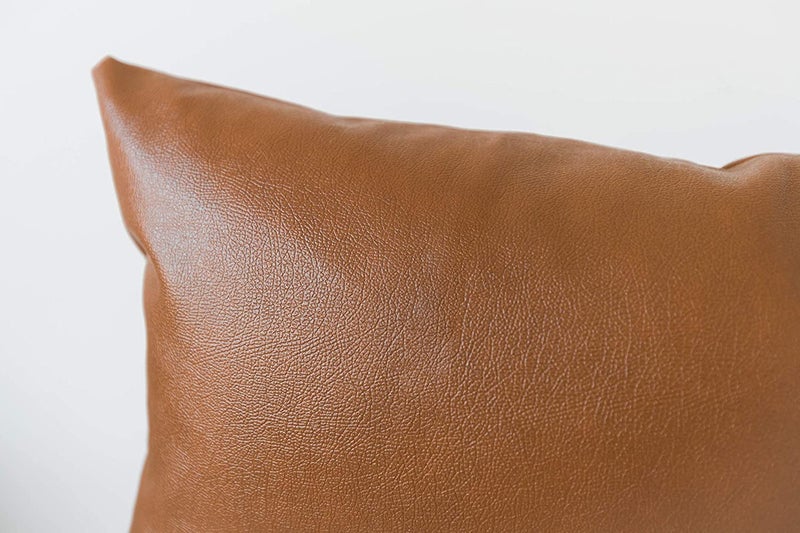 Indian Decor 802022 Lumbar Pillow- Brown Throw Pillow Faux Leather Pillow Reading Pillow (Color : Brown, Size : 12"x40")  - Image 4