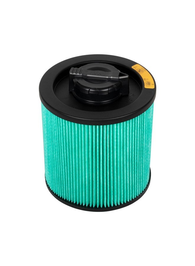 DEWALT HEPA Cartridge Filter for Wet and Dry Vacuum Black and Green 8.65 x 7.5 x 7.5 Inch DXVC6914 - Image 1