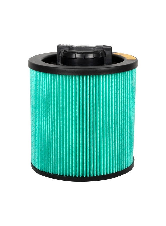 DEWALT HEPA Cartridge Filter for Wet and Dry Vacuum Black and Green 8.65 x 7.5 x 7.5 Inch DXVC6914 - Image 2