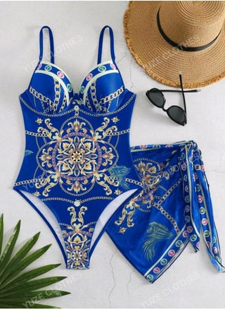 SHEIN Floral Print Spaghetti Strap Bodysuit With Skirt And Swimsuit - pzsku/Z28004E867ECB9F6DFF28Z/45/_/1724150179/c273e2fe-8ffb-4733-a2ad-1fe7699f16c3