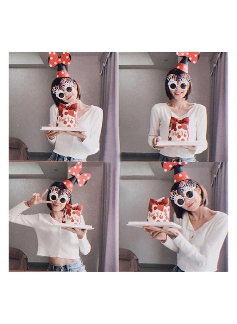 واي آند دي Cartoon Kids Party Hats 4 Pack Reusable Birthday Decorations for and DIY Crafts Supplies Group Activities Games - Image 5