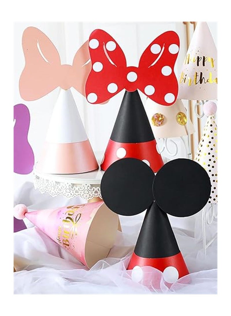 واي آند دي Cartoon Kids Party Hats 4 Pack Reusable Birthday Decorations for and DIY Crafts Supplies Group Activities Games - Image 4