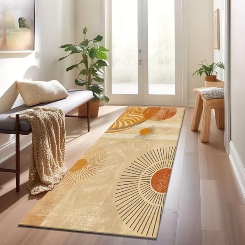 Corridor Rug for Indoor and Outdoor Use, Perfect for Kitchen, Entryway, Living Room, Non-Slip Backing Washable Stain Resistant Floor Mat, Carpet Case, Walker, 3D Design (swi 11, 90 * 280cm)