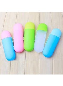 EDBIRET EDBIRET ABS Plastic Travel Toothbrush Toothpaste Holder Case Travel Toothpaste and Toothbrush Storage Box 2 Pcs MultiColor  - Image 5