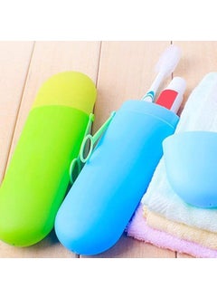 EDBIRET EDBIRET ABS Plastic Travel Toothbrush Toothpaste Holder Case Travel Toothpaste and Toothbrush Storage Box 2 Pcs MultiColor  - Image 3