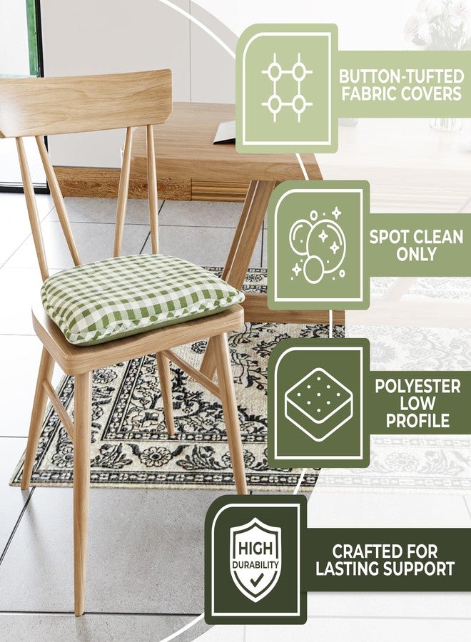 Klear Vu Non-Slip Chair Cushions, Assembled in USA, U-Shaped Skid-Proof Seat Pads for Dining Room, Kitchen, Office, 15"x16" - Image 2