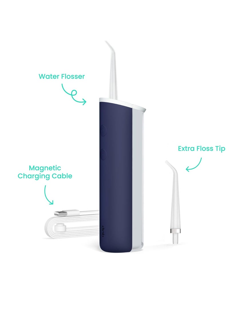 quip - quip Water Flosser with Replacement Tip - Cordless Water Flosser with Adjustable Pressure - Teeth Cleaner Pick with 360 Degree Rotating Replaceable Tip, Rechargeable Water Dental Pick - Midnight Blue - Image 1