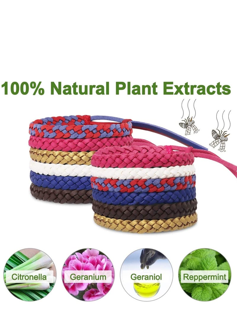 SOLARAE Mosquito Repellent Bracelet 12 Pcs, Insect Killer Natural Ingredient For Adults, Kids Outdoor Protection Up To 300 Hours ( 6 Colors) - Image 2