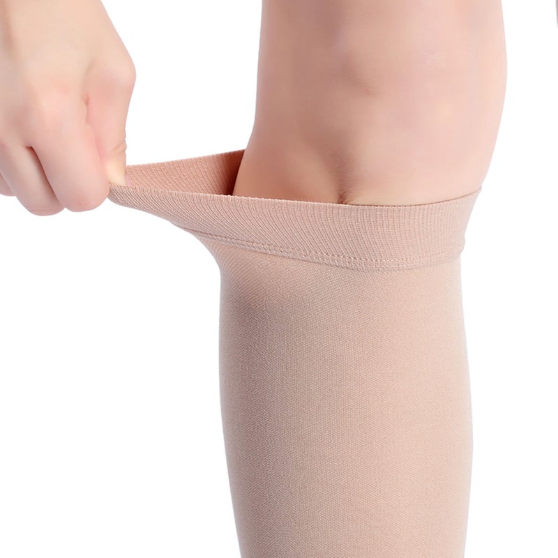Calf Compression Sleeves Breathable Mid Calf Toeless Socks for Running Sports Fitness - Image 4