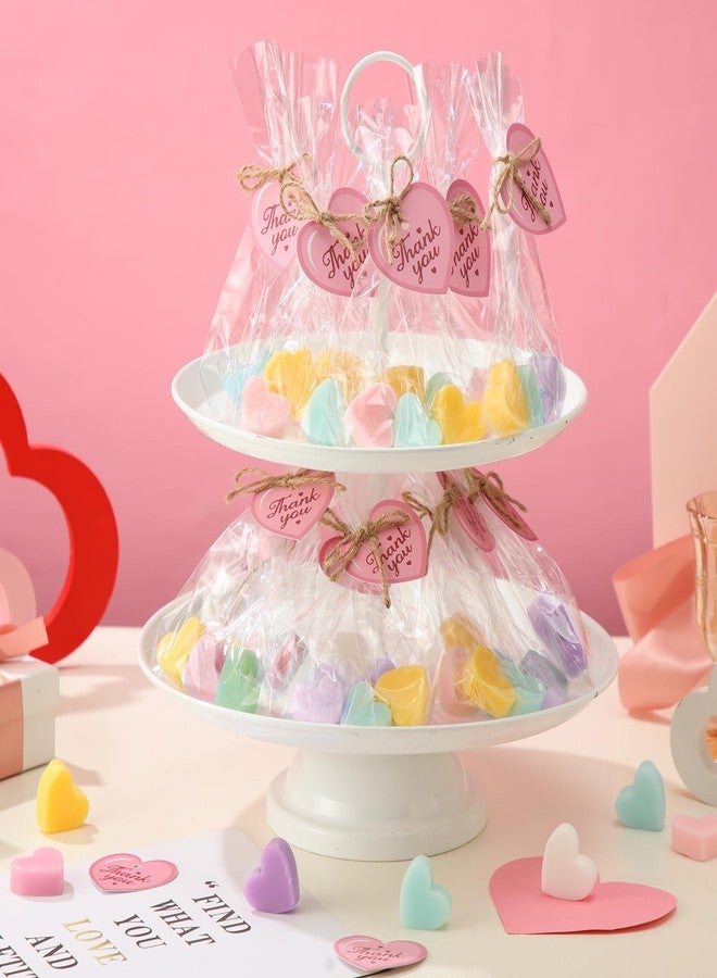 Demissle 60 Pcs Heart Shaped Soaps Valentines Mini Bridal Shower Favors Handmade Soaps Wedding Gift Thank You Gifts Set with Bags for Valentine's Day Baby Shower Favors(Multicolor) - Image 4