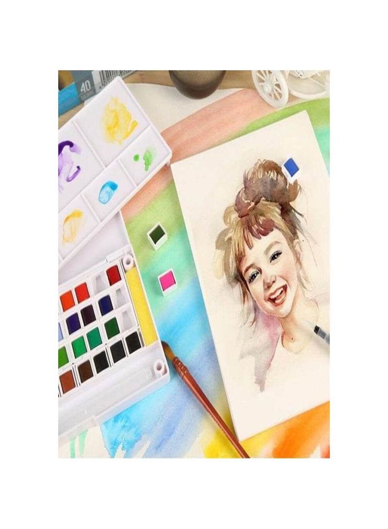 Smart-12 Watercolor Set + 3 Color Gift + Paint Mat - Acurel Colors - Image 3