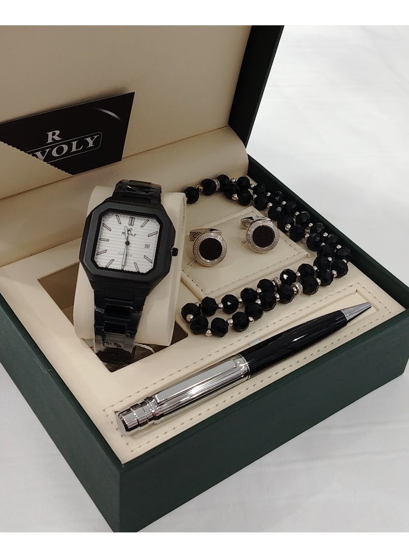 Carnaer Men's Watch Set of 4 Pieces