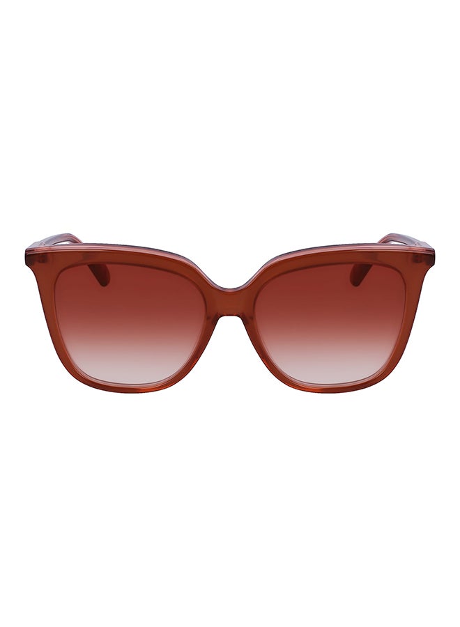 Longchamp نظارة شمسية مستطيلة للحماية من الأشعة فوق البنفسجية للنساء - LO728S-207-5316 - مقاس العدسة: 53 ملم  - Image 1