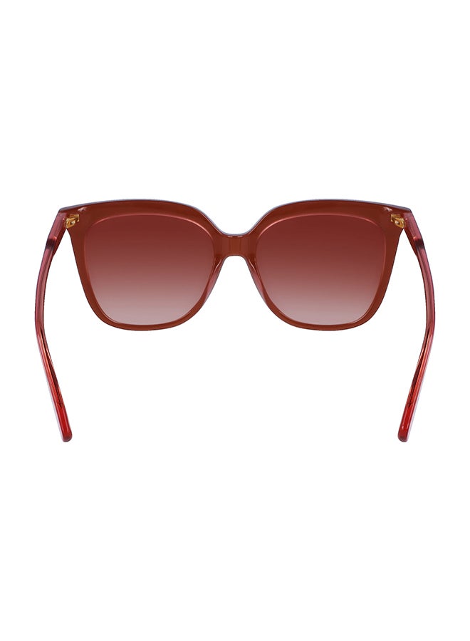 Longchamp نظارة شمسية مستطيلة للحماية من الأشعة فوق البنفسجية للنساء - LO728S-207-5316 - مقاس العدسة: 53 ملم  - Image 4