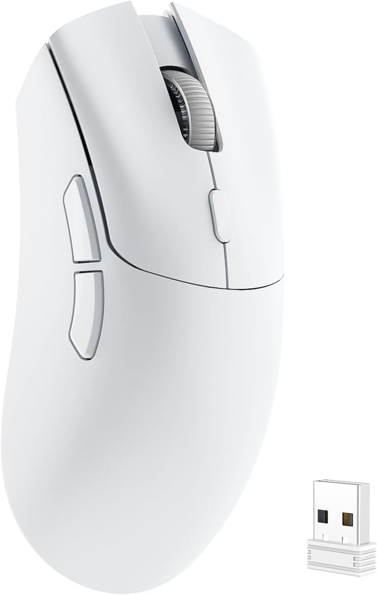 YPBDAN Gaming Mouse, Wireless Mouse Gaming for Laptop with 5 Adjustable DPI, Lightweight, Bluetooth, 6 Programmed Buttons, Ergonomic Optical Computer Gamer Mice for Windows PC Mac Laptop - Image 1