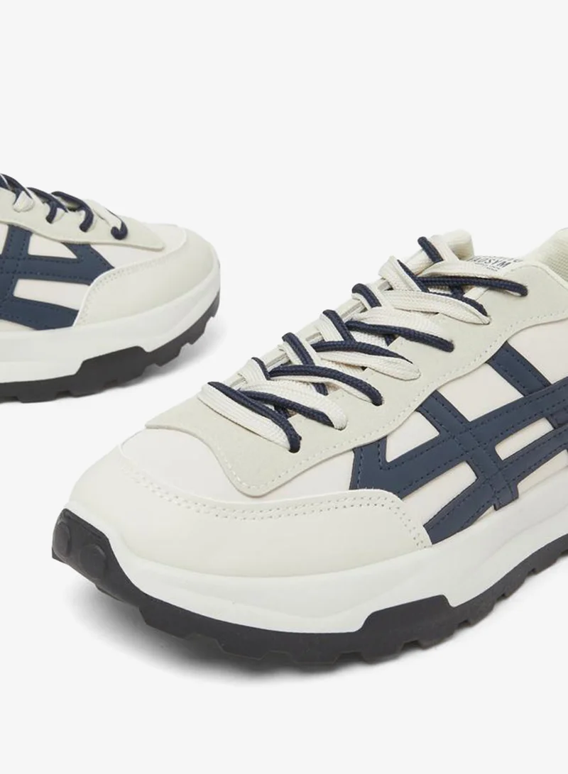 Styli  Beige Street Style Sneakers for Men | Best Price UAE
