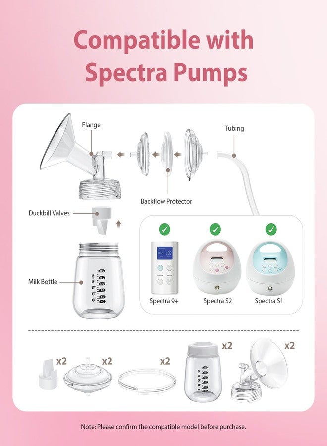 BALIME Pump Parts Compatible with Spectra S1/S2/9 Plus, Not Original Accessories, 6PCS Duckbill Valves and 6PCS Silicone Membrane - Image 2