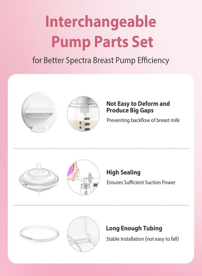 BALIME Pump Parts Compatible with Spectra S1/S2/9 Plus, Not Original Accessories, 6PCS Duckbill Valves and 6PCS Silicone Membrane - Image 4