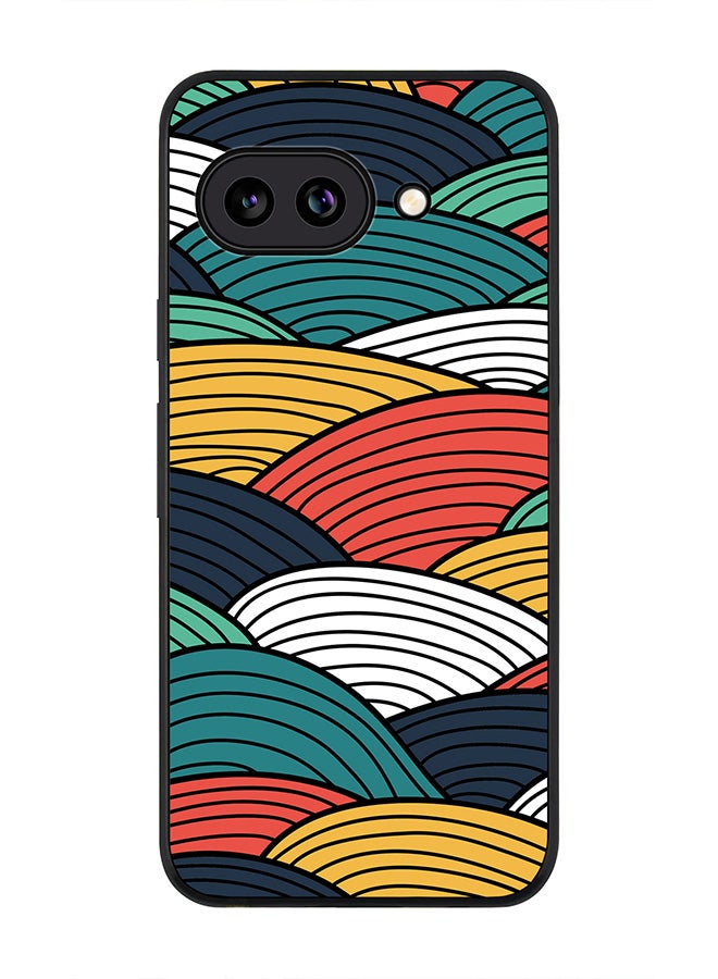 غطاء لجهاز Google Pixel 9a، حماية كاميرا نحيفة، غطاء هاتف مضاد للصدمات - ألوان منسوجة