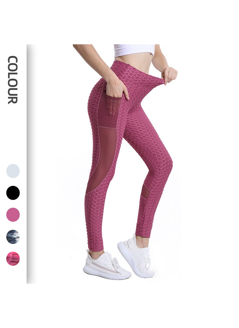 Generic - Womens Yoga Pants High Waist Mesh Splice Fitness Shorts Summer Autumn Winter Running Sports Dance Cycling Fitness Equipment Cameo - Image 1