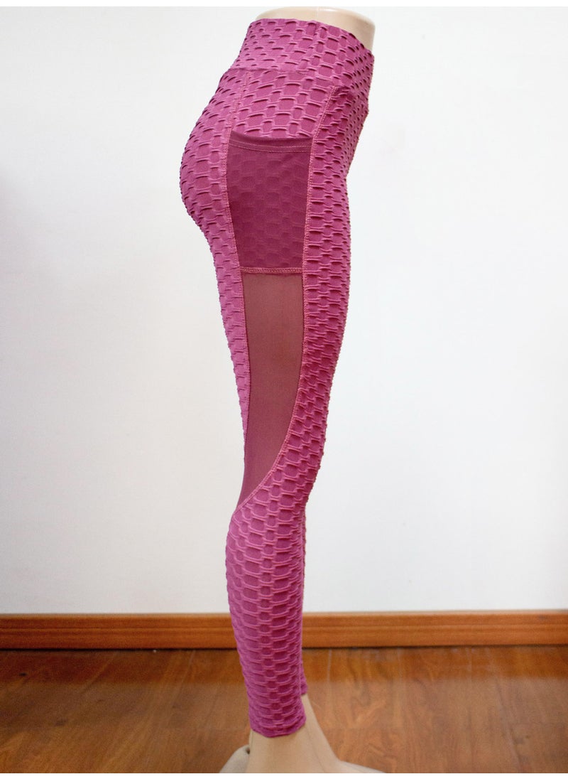 Generic - Womens Yoga Pants High Waist Mesh Splice Fitness Shorts Summer Autumn Winter Running Sports Dance Cycling Fitness Equipment Cameo - Image 1