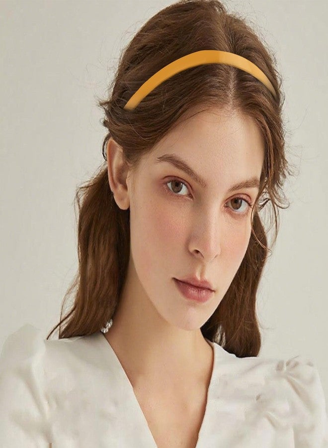 Exacoo 9PCS Plastic Thin Headbands for Women Non Slip Head Bands for Women's Hair Headband for Washing Face Glitter Diademas Para Mujer De Moda Hair Accessories for Girls Men Sports Party Favors - Image 3