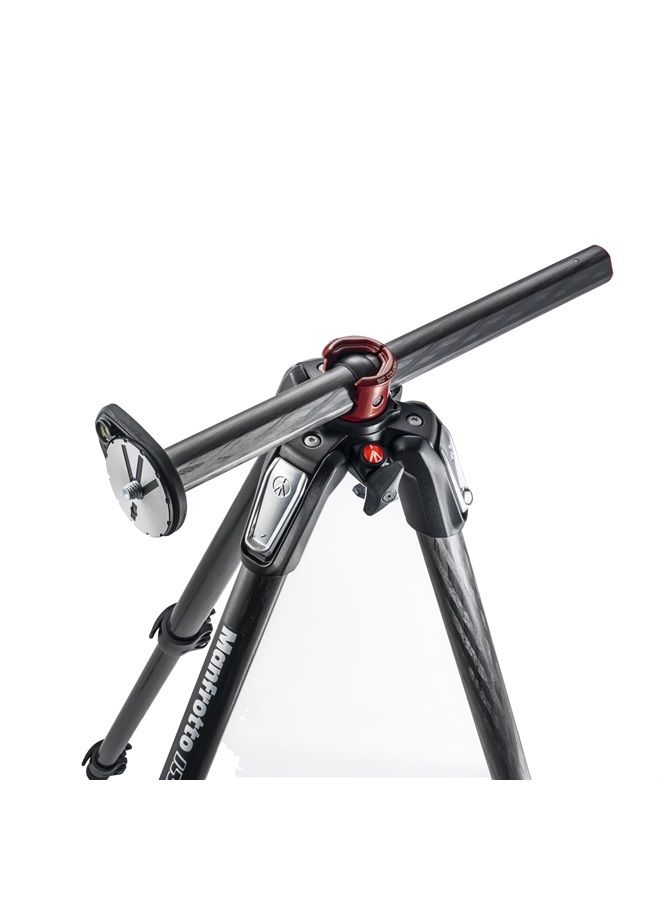 Manfrotto طقم حامل ثلاثي من الألمنيوم 055 مع عمود أفقي ورأس ثلاثي الاتجاهات (MK055XPRO3-3W) - Image 2