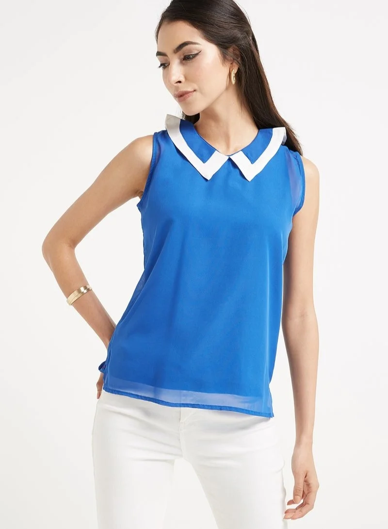 جولدن ابل Ladies Sleeveless Blouse