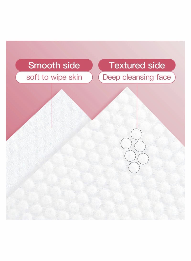 SYOSI Deeply Cleansing Disposable Face Towel Cotton Tissue Cotton Facial Dry Wipes 60 Count for Skin Care Wipes Face Wipes and Facial Cleansing - Image 2