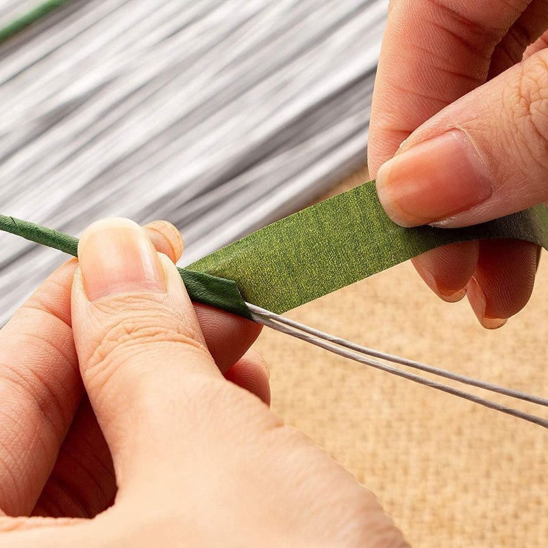 Juvale 300 Pieces White 22 Gauge Floral Wire Stems for DIY Crafts, Artificial Flower Arrangements (16 in) - Image 3