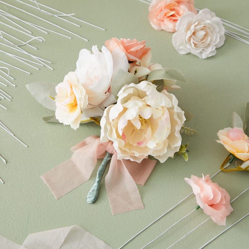 Juvale 300 Pieces White 22 Gauge Floral Wire Stems for DIY Crafts, Artificial Flower Arrangements (16 in) - Image 5