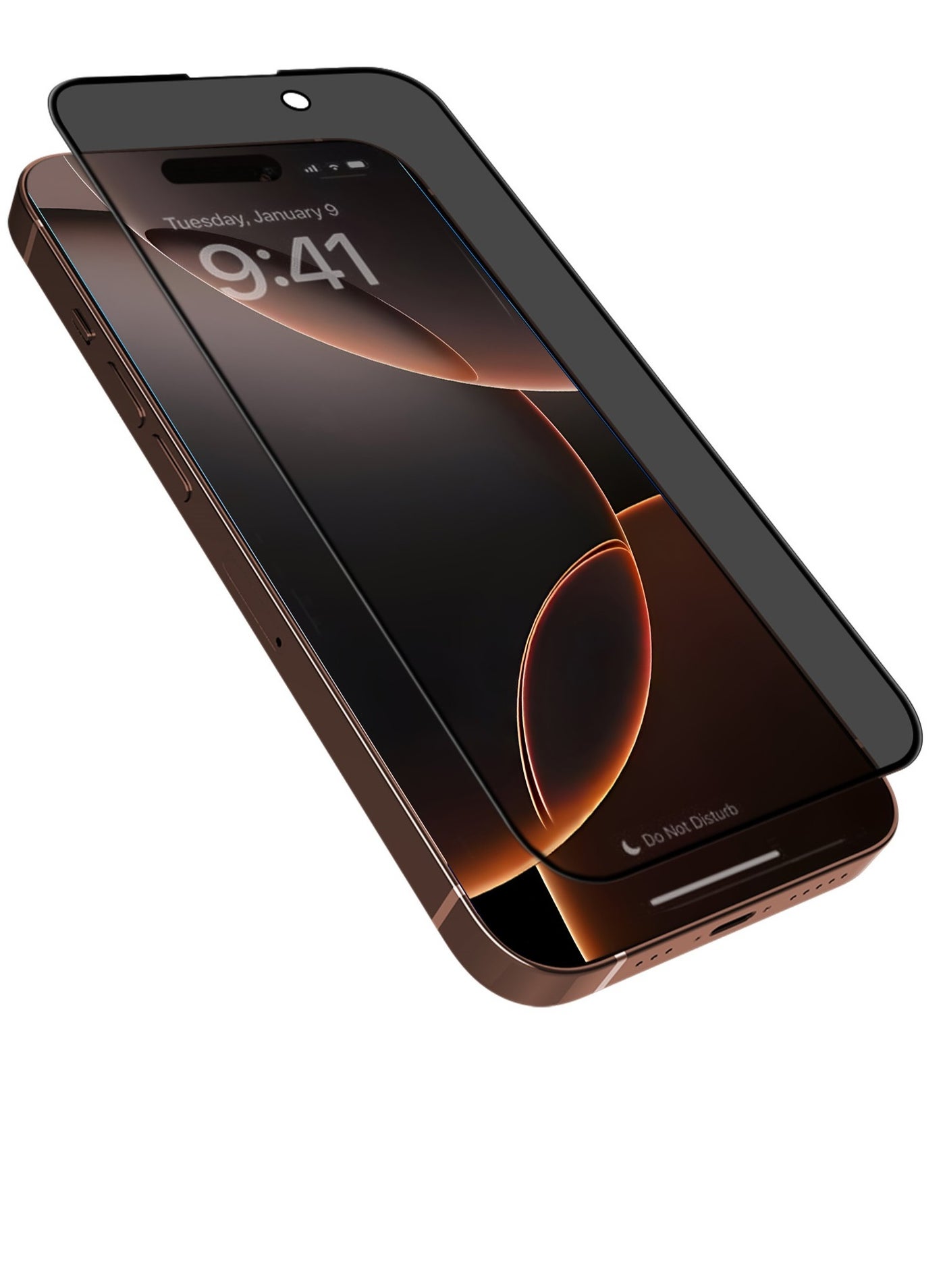iPhone 16 Pro Max 6.9 inch - Privacy Screen Protector, 9H+ Military Grade Tempered Glass, Edge-to-Edge Full Coverage, Anti-Spy Privacy Filter, Scratch & Shatter Resistant, Anti-Fingerprint & Oil-Resistant Coating, Face ID Compatible, Ultra HD Clarity, Case Compatible Design, Easy Bubble-Free Installation with Alignment Frame - Black