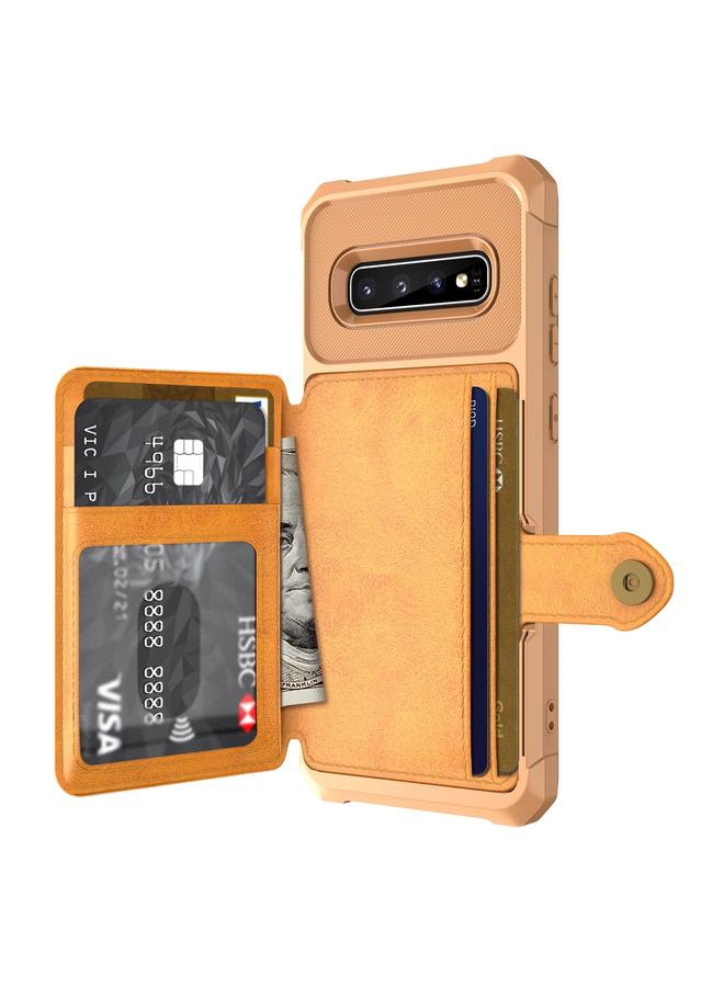 S-TOP Case For Samsung Galaxy S10 Magnetic Wallet Card Bag Leather Phone Case - Image 2