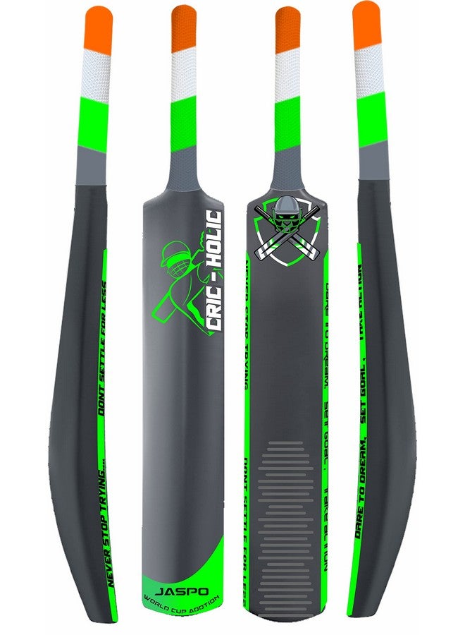 Jaspo Cric-Holic Senior Plastic Cricket Full Size Bat (34” X 4.5” Inch) For All Age Group With Soft Cricket Ball Combo - Image 5