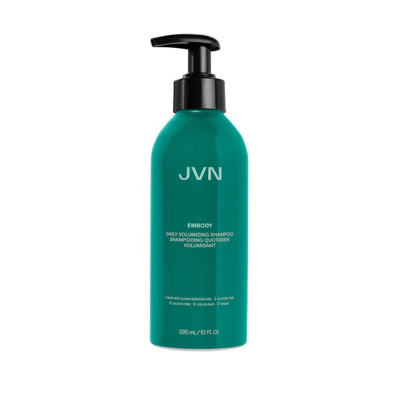 JVN Embody Volumizing Shampoo Clean VolumeBoosting Shampoo for All Hair Types Clarifying Adds Fullness and Restores Shine SulfateFree 10 Fluid Ounces