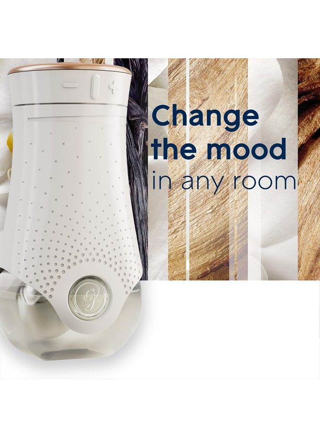 Glade عبوات إعادة تعبئة معطر الهواء، زيوت عطرية وأساسية للمنزل والحمام، عطر الفانيليا الشفافة، 1.34 أونصة، 12 قطعة - Image 2