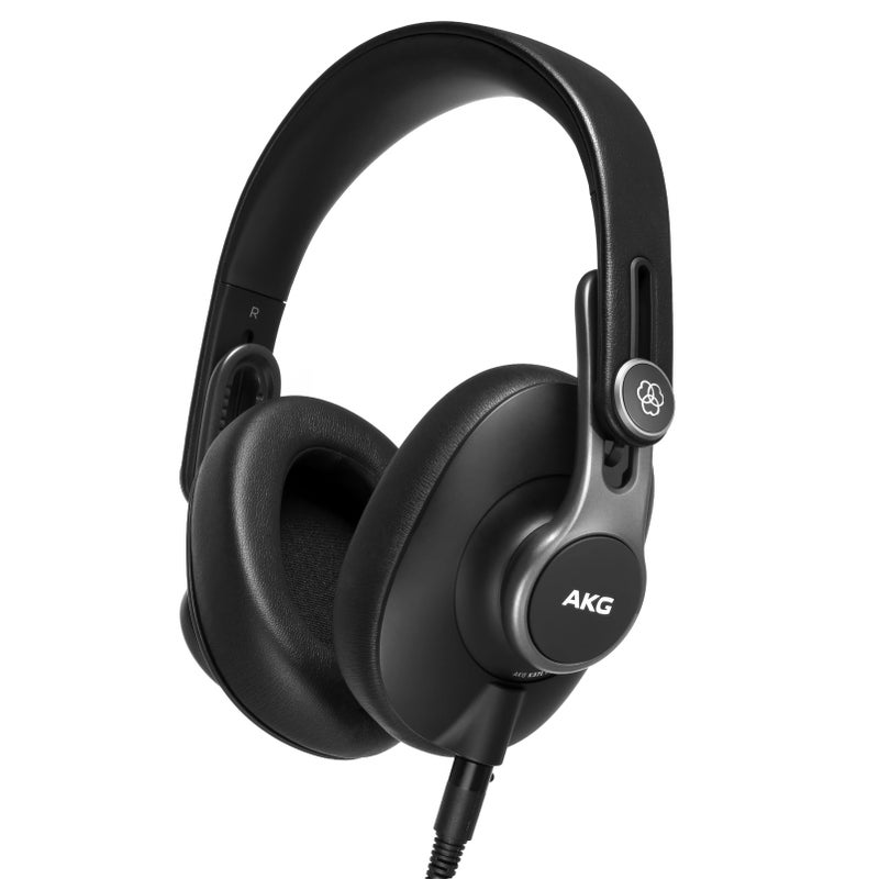 AKG Pro Audio K371 Wired Over-Ear, Closed-Back, Foldable Professional Recording Studio Headphones, Studio Monitor Mixing, Podcast, DJ Stereo Headsets, Black - Image 1