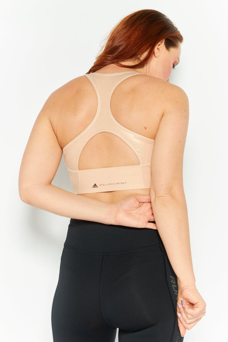 Adidas by Stella McCartney Women Non Padded Training Sports Bra, Rose Gold - Image 2