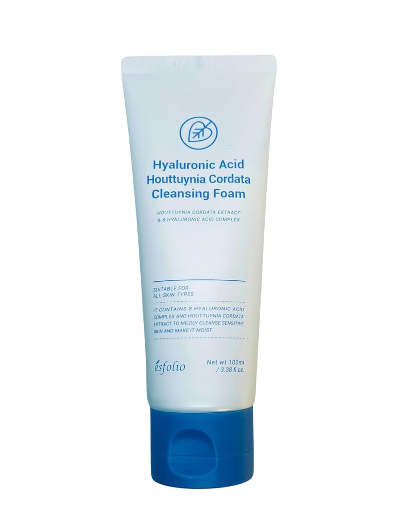 esfolio Hyaluronic Acid Houttuynia Cordata Cleansing Foam