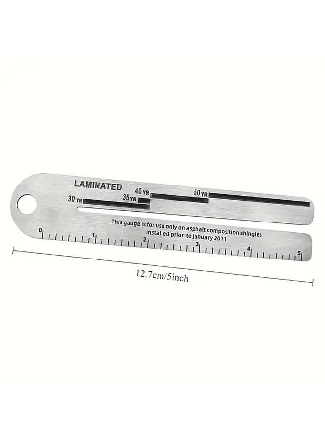 1pc 5 Inch 3 Inch Dual Scale Roofing Ruler With Angle Markings For Roofers - Image 3