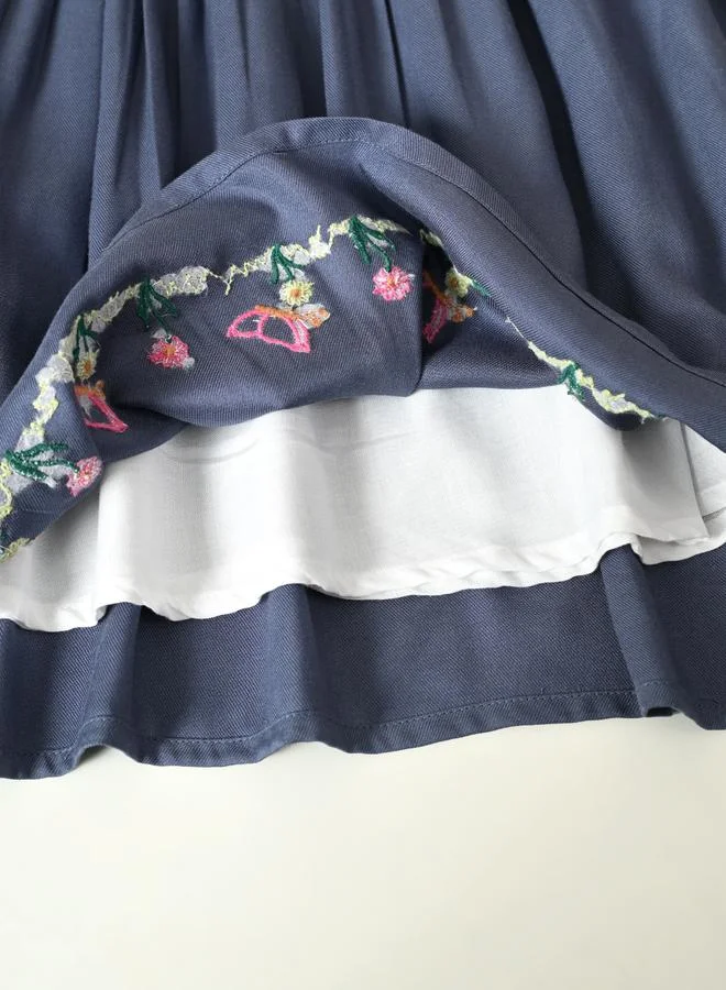 BELLA MODA Embroidered A-Line Dress