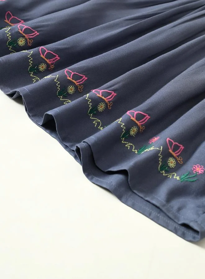 BELLA MODA Embroidered A-Line Dress