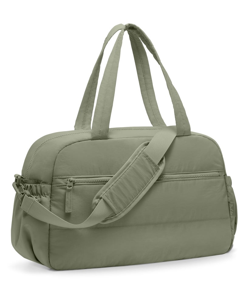 Uselike Gym Bag for Women Travel Duffle Bags with Wet Pocket Lightweight Carry on Bag Overnight Weekender Duffel Bag Water Resistant Sage Green - Image 2