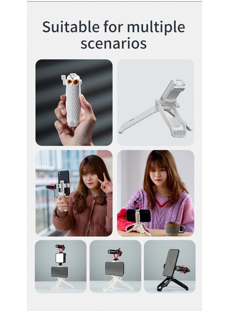 GULFLINK Portable Mini Pretty interesting Owl Foldable Phone Holder White - Image 4