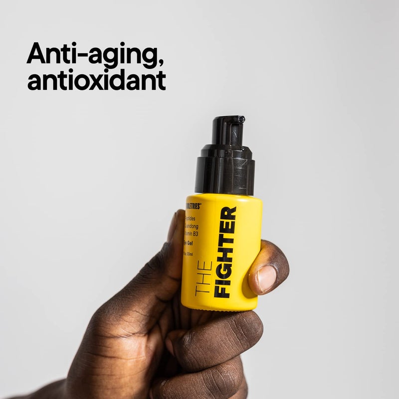 TOOLETRIES جل العين المقاتل للرجال تركيبة مضادة للشيخوخة ومضادة للأكسدة لبشرة مشدودة ومرطبة تقلل من الخطوط والتجاعيد والاحمرار والهالات السوداء صنع في أستراليا 1 أونصة سائلة - Image 4