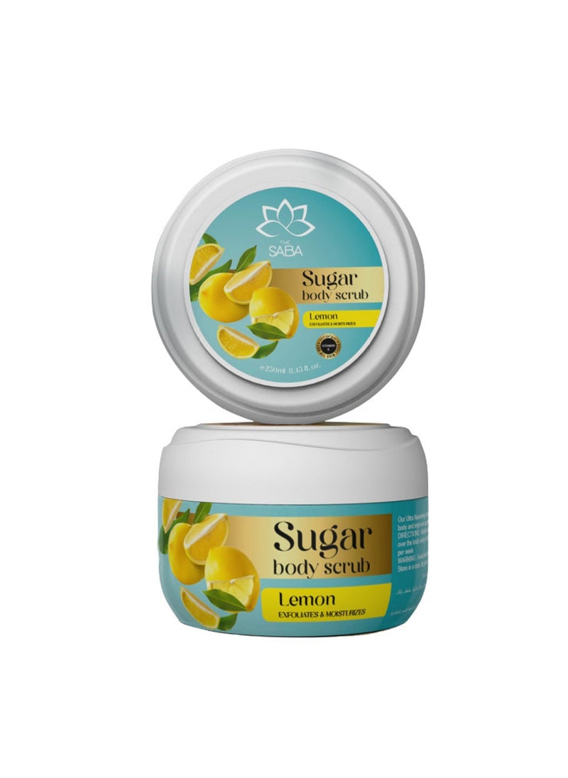 The Saba Sugar Body Scrub Lemon 125ml 