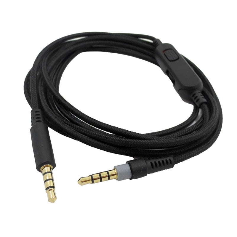RiToEasysports Gaming Headset Audio Cable, Oxygen-Free Copper with Inline Volume Control Mic Mute Replacement Cable for PC Console Gamers Streamers Office Use - Image 3